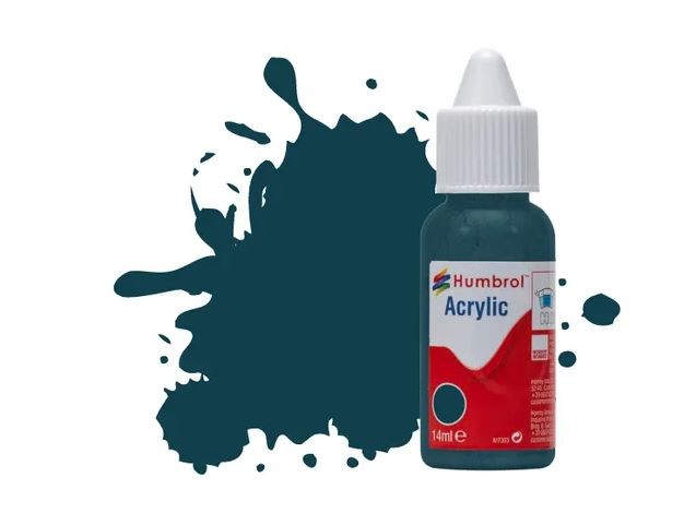 Humbrol Blue Pru Matt Acrylic Paint Dropper (230) : 14Ml - Image 5