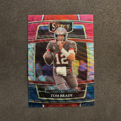 2021 Panini Select Concourse Tri-Color Prizm # 245/249 Tom Brady #1 GOAT