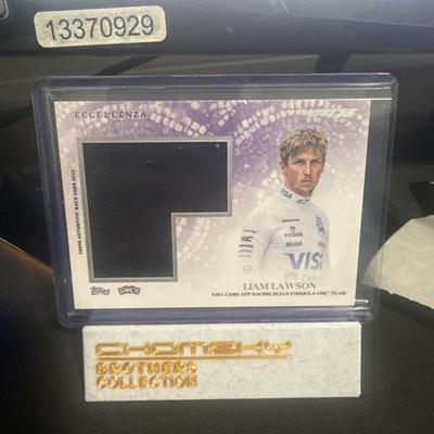 F1 Eccellenza 2025 Liam Lawson Relic Patch Numbered 20/50 - Rookie Card!!