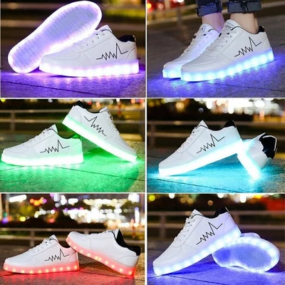 MARKENLOS Neu LED Farbwechsel Schuhe Sneaker Leuchtende Turnschuhe Blinkschuhe