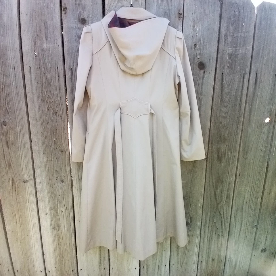 J. Gabardina Gallery 11/12 Lluvia/Abrigo Chaqueta Con Sombrero Largo Doble Pecho Foto 2 de 4