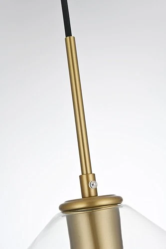 Elegant Lighting LD2256 Gene 8"W Mini Pendant - Gold - Picture 6 of 12