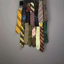 Lot Of 21 Various Vintage Neckties - Asst Brands Sizes Condition Neck Tie Lot