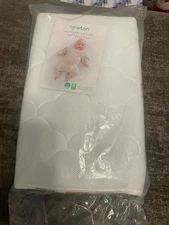 Newton Waterproof Mattress Crib Mattress Pad | 100% Breathable Standard White