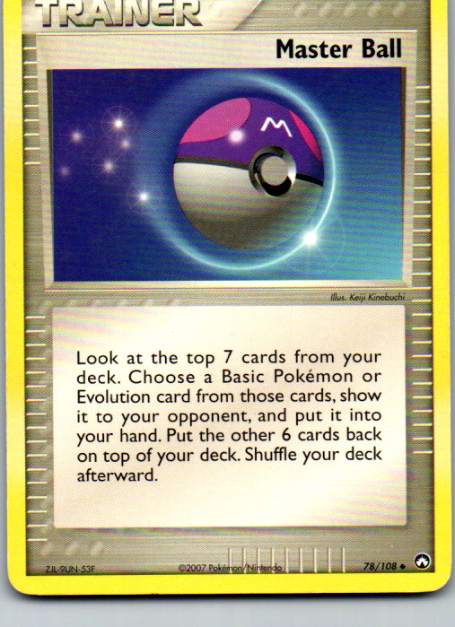 Master Ball Uncommon Power Keepers 78/108 LP