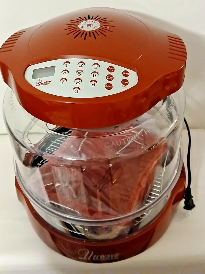 Sistema de Cocina Horno NUWAVE PRO INFRARROJOS Rojo (Canela) con Anillo Extensor 1500W Foto 2 de 4