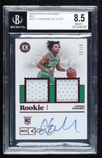 2019 Panini Encased Rookie Jersey Auto Dual Red 7/25 Carsen Edwards BGS 8.5 pq5