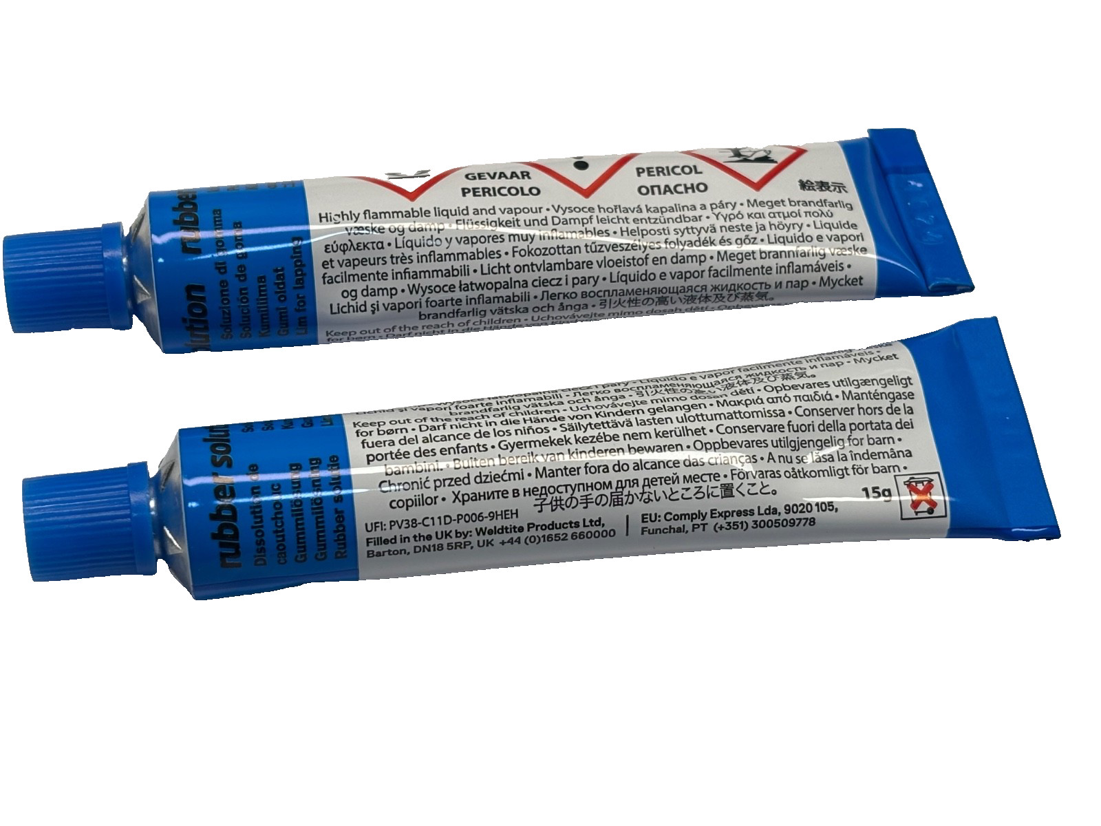 2x 15g BICYCLE BIKE PUNCTURE REPAIR KIT GLUE INNER TUBE RUBBER SOLUTION TUBES