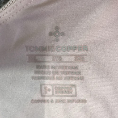 Tommie Copper Sports Bra Womens 2XL Pink Front Zip Copper Znergy Mesh Support - Photo 7/24