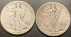 1917-D & 1917-S 50c Walking Liberty Silver Half Dollars - Obverse Mint Marks