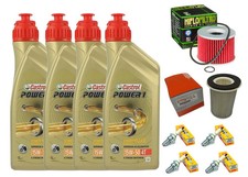 Set Entretien Yamaha Fzx 750 1986-1998 Castrol 15W50 Filtre à Huile Air Bougies
