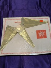 Vintage 1960  s Gold Foil Christmas Star Moravian Weihnachts Stern West Germany