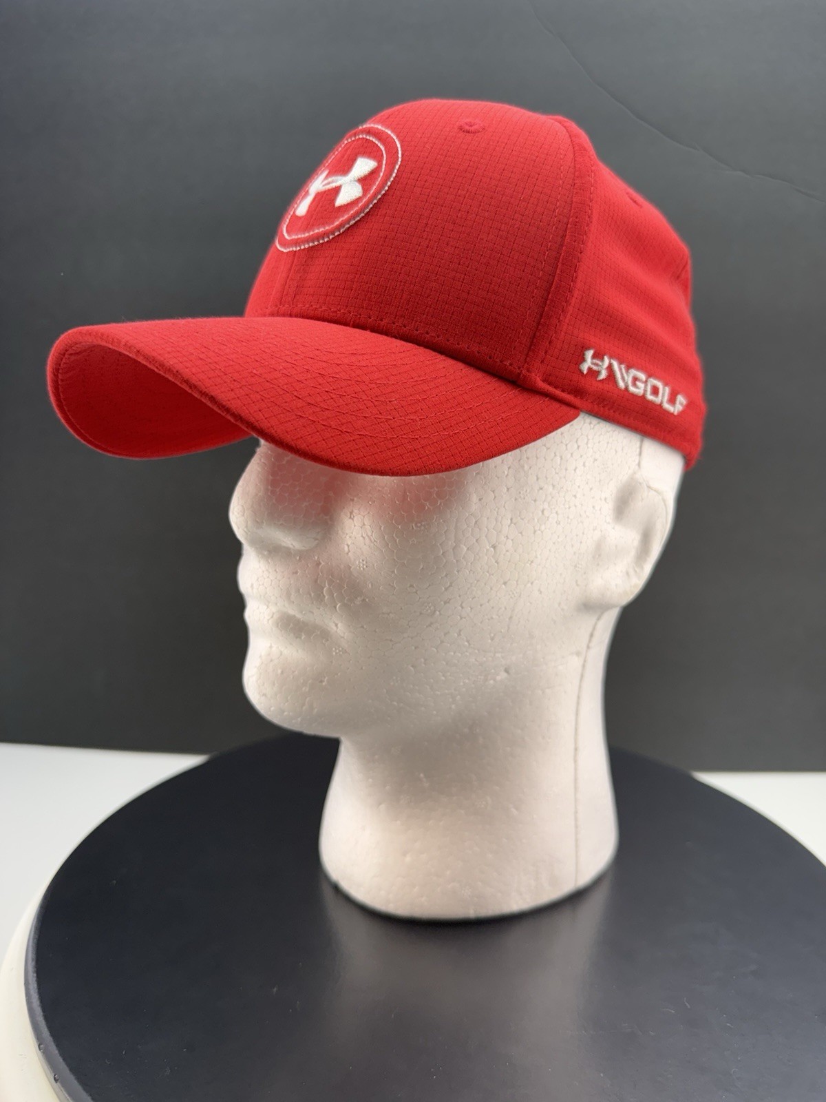 Under Armour Jordan Spieth Drive Golf Hat Red Youth Size SM/MD Fitted Cap