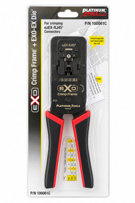 NEW Platinum Tools 100061C EXO Crimp Frame with EXO-EX Die for ezEX-RJ45