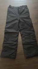 Columbia Snow Pants Kids M 10-12 Black Pockets Adjustable Waist