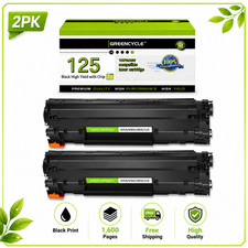 2 Toner Cartridge for Canon 125 ImageClass LBP6000 LBP6020 LBP6030w MF3010 Print