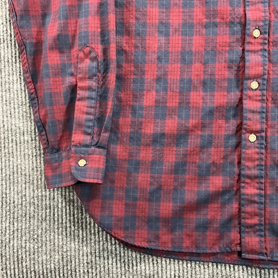 Camisa masculina vintage grande xadrez lã flanela Sir Pendleton feita nos EUA - Imagem 4 de 4