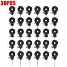 30PCS Ring Insulator with Thread, Electric Fence Insulators for Wooden Posts...