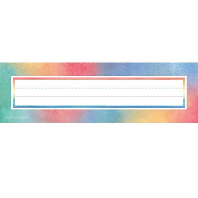 Teacher Created Resources Watercolor Flat Name Plates (TCR8969)