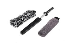 Wheel Brush Kit with Interchangeable Microfiber Covers  Ultra Regular Grey