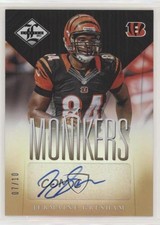 2013 Panini Limited Monikers Gold 7/10 Jermaine Gresham #21 Auto 0b5