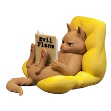 Cat Figurines With Sofa 3D Printing Cat Ornaments Kitten Miniature Perfect Gift