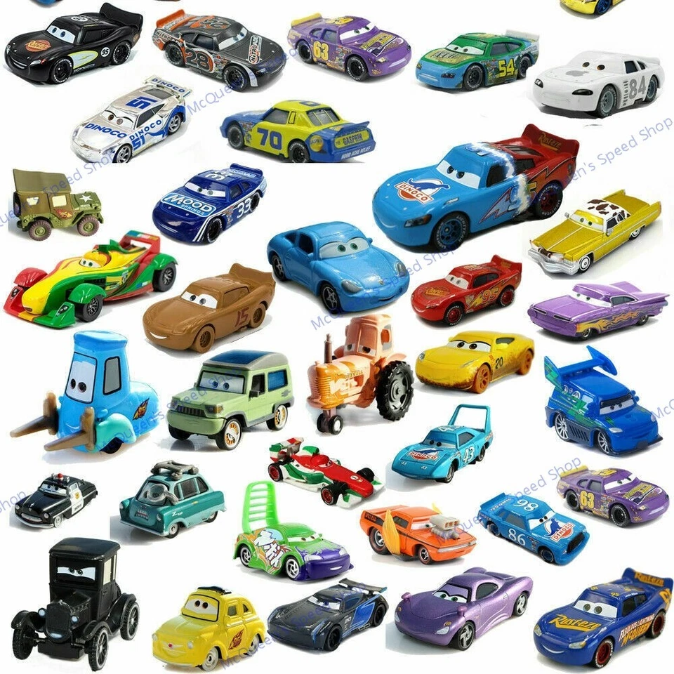 New Lightning McQueen Disney Pixar Cars 1:55 Diecast Model Car Toy Car Boy Gift - Image 2 of 4