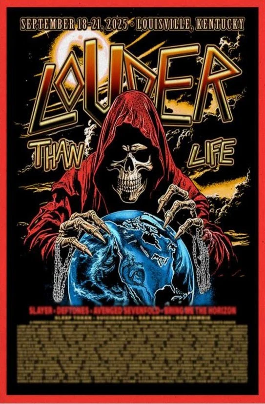 Louder Than Life 2025 Tour Poster Vertical Matte Print