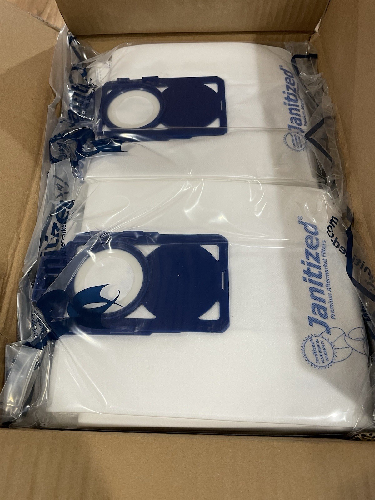 Janitized JAN-CMROAM-4 High Efficiency Premium Replacement Comm Vacuum Bag 6-6pk