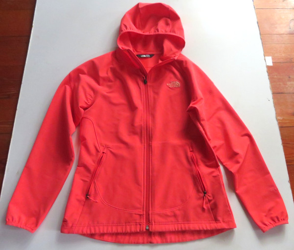 THE NORTH FACE Ladies Orange Nylon Blend Zip Front Hoodie JACKET - Sz. M