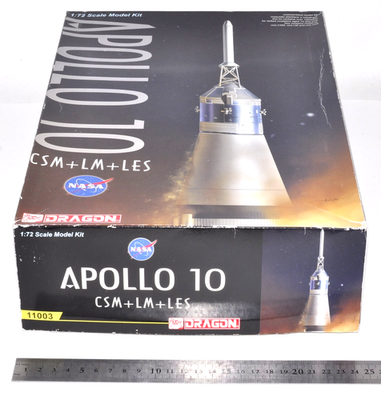 Dragon Apollo 10 1/72 CSM LM LES Model Kit Sealed Rare NASA