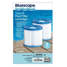 Bluescape Type D Pool Filter Cartridge 2-Pack Replacement Pool Filters