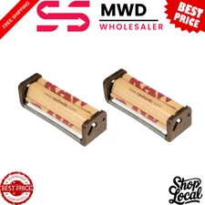 2 RAW EcoPlastic 70mm Rollers – Classic Adjustable Cigarette Rolling Machines