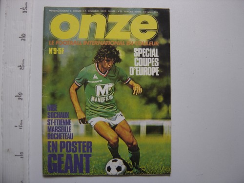 Lot De 10 Magazines ONZE-FOOTBALL Vintage 1976/1977 Numéros 11 à 16