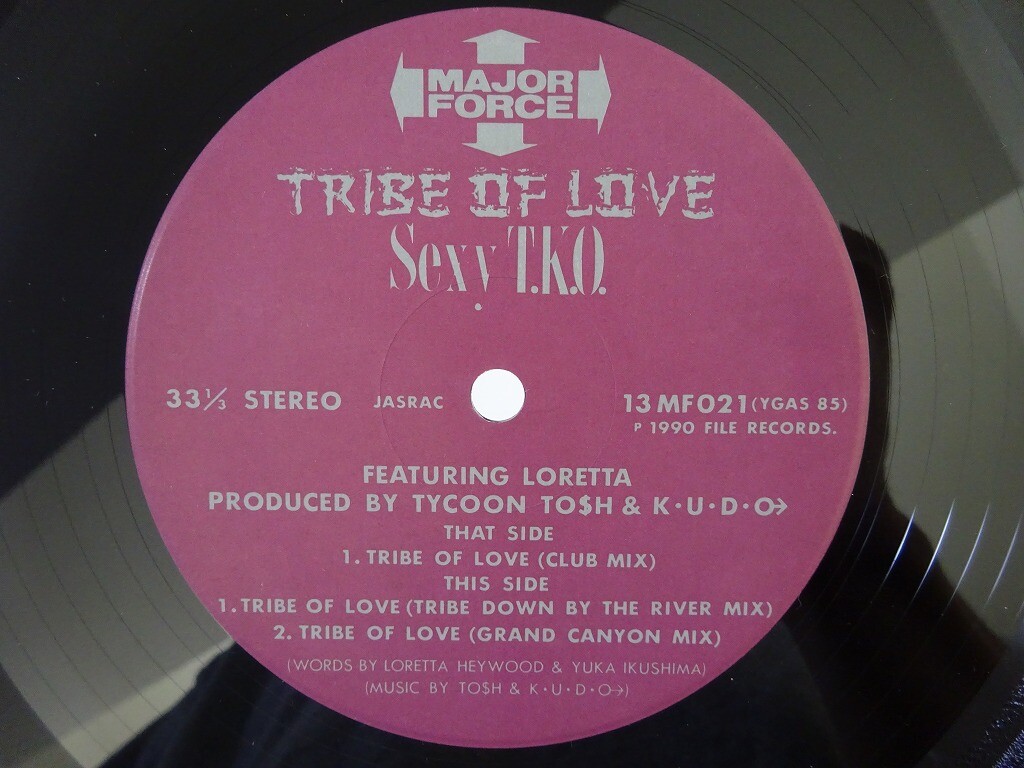 Sexy T.K.O. Tribe Of Love Major Force 13MF021 Japan VINYL LP