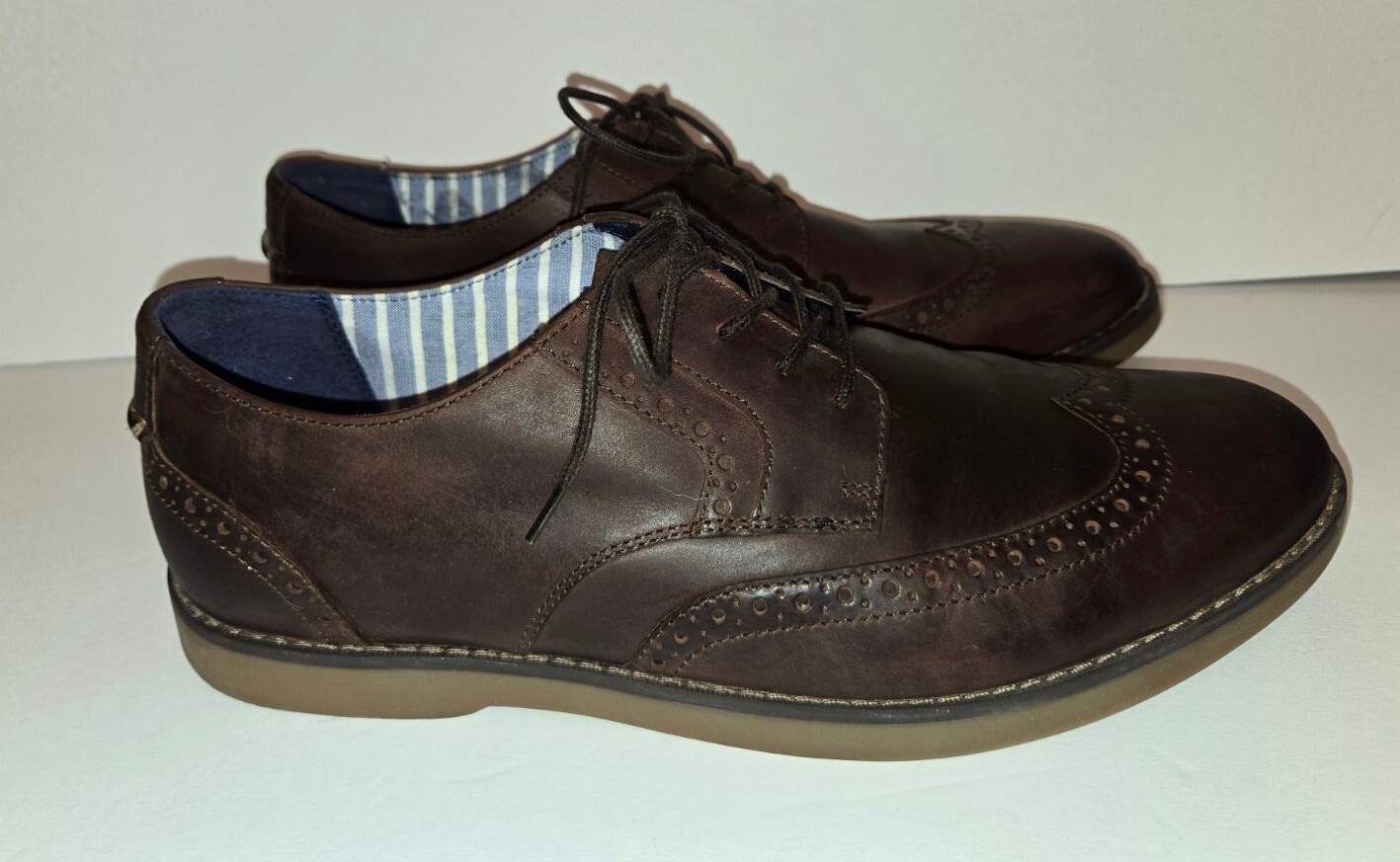 SAOLA Scarpe Uomo Sperry Newman Oxford Punta Ala Marrone STS22365 Taglia 11 M