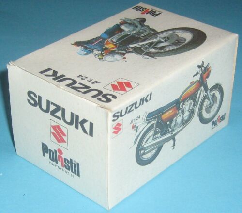 VINTAGE MOTO SUZUKI 1:24 POLISTIL GT 51 POLITOYS NEW IN BOX 70'S TOY - Picture 6 of 12