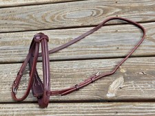 Devoucoux Brown Raised Padded English Flash Noseband Caveson - Size SMALL