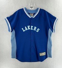 Majestic Los Angeles Lakers Warm Up Jersey Women XL Hardwood Classics Made USA