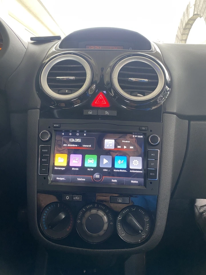 Autoradio GPS Android 13 7" per Opel Corsa C D Astra H Zafira Vectra CarPlay RDS - Immagine 3 di 4
