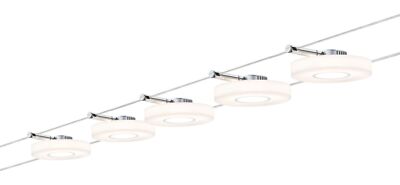  Paulmann Wire Systems DC Set DiscLED I 5x4W Chrom/Satin 230V/12V DC 30VA Metall