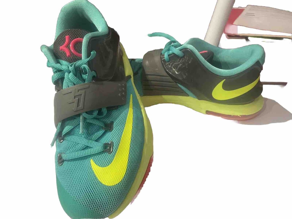 Nike KD Basketball Shoes — Neon Yellow, Bright Orange & Teal Accents Nike KD 5  main image 3