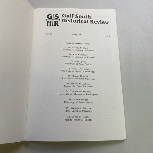 Gulf South Historical Review - Vol. 20 - No.2 - Picture 2 of 8