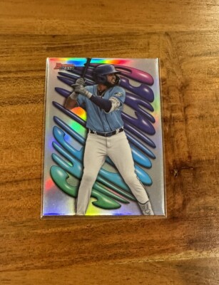Junior Caminero 2023 Bowman's Best Shellacked Refractor SP NRMT+ Rookie Rays
