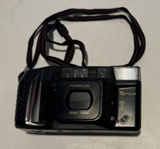 Fuji DL-400 TELE QD 35mm Autofocus Point  Shoot Film Camera Turns On Winds Film