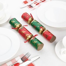 Fiesta Recyclable Plastic Free Christmas Crackers - Compostable, 9" - Pack of 50