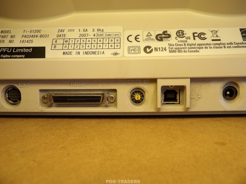 Fujitsu fi-5120C ADF Duplex Document Scanner USB - RUOTE FUSE / VASSOIO MANCANTE - Afbeelding 9 van 10