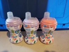 3pc Re-Play Soft Spout Sippy Cups Travel Cap 8 Oz 6 months