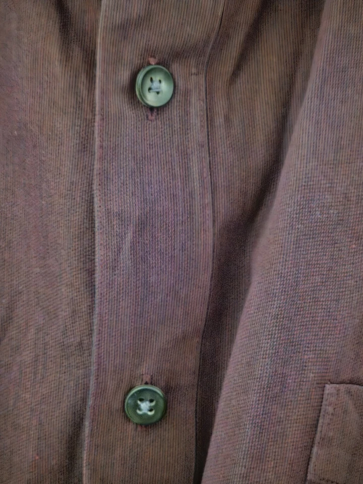 Camisa de vestir Roberto Villini Collezione para hombre 17 32/33 púrpura manga larga botón Foto 2 de 4