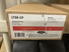 LUXART LTSP- TRADITIONAL POLISHED CHROME SHOWER SLIDE BAR NEW IN BOX FREE SHIP